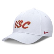 USC Trojans Nike White Script Structured Adjustable Strapback Hat